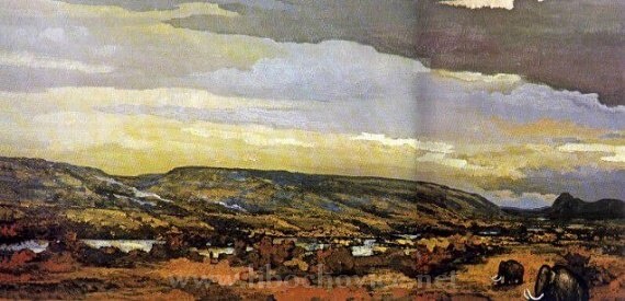 Gravettienské stanoviště v Poplzích na Ohři. (riss před 160 000 roky) - J.Mikula