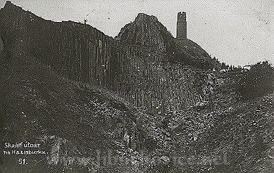 Skalní útvar na Házmburku - foto okolo roku 1923