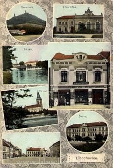 Libochovice v roce 1917.
